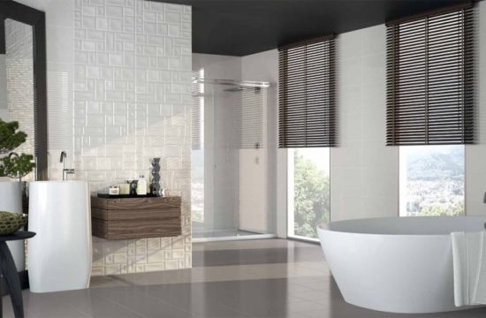 Szare płytki łazienkowe